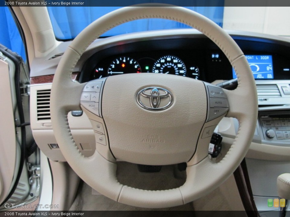 Ivory Beige Interior Steering Wheel for the 2008 Toyota Avalon XLS #89549842