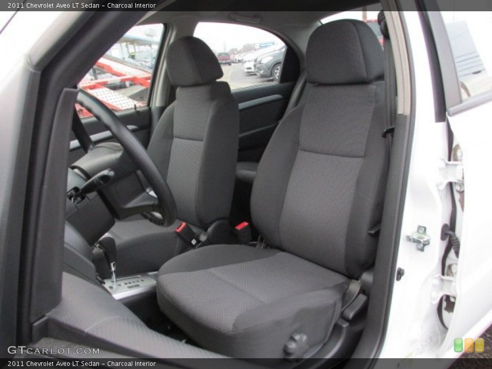 Charcoal Interior Front Seat for the 2011 Chevrolet Aveo LT Sedan #89558434