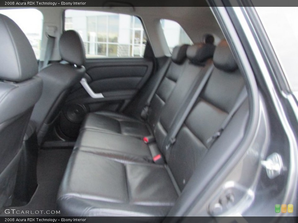 Ebony Interior Rear Seat for the 2008 Acura RDX Technology #89558653