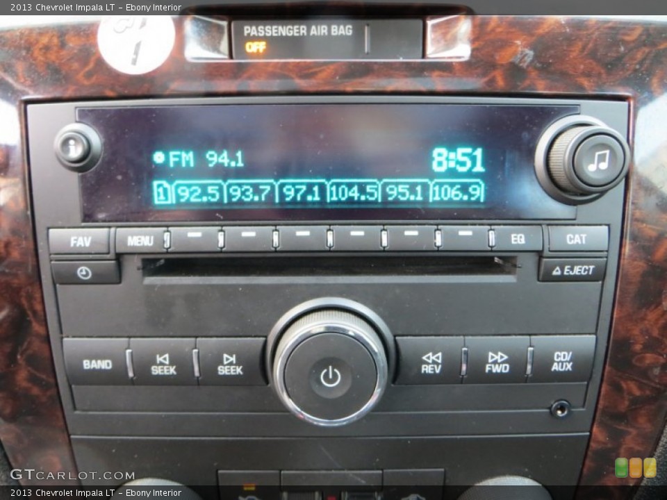 Ebony Interior Audio System for the 2013 Chevrolet Impala LT #89558965