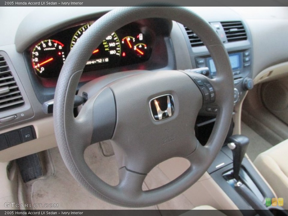Ivory Interior Steering Wheel for the 2005 Honda Accord LX Sedan #89559118