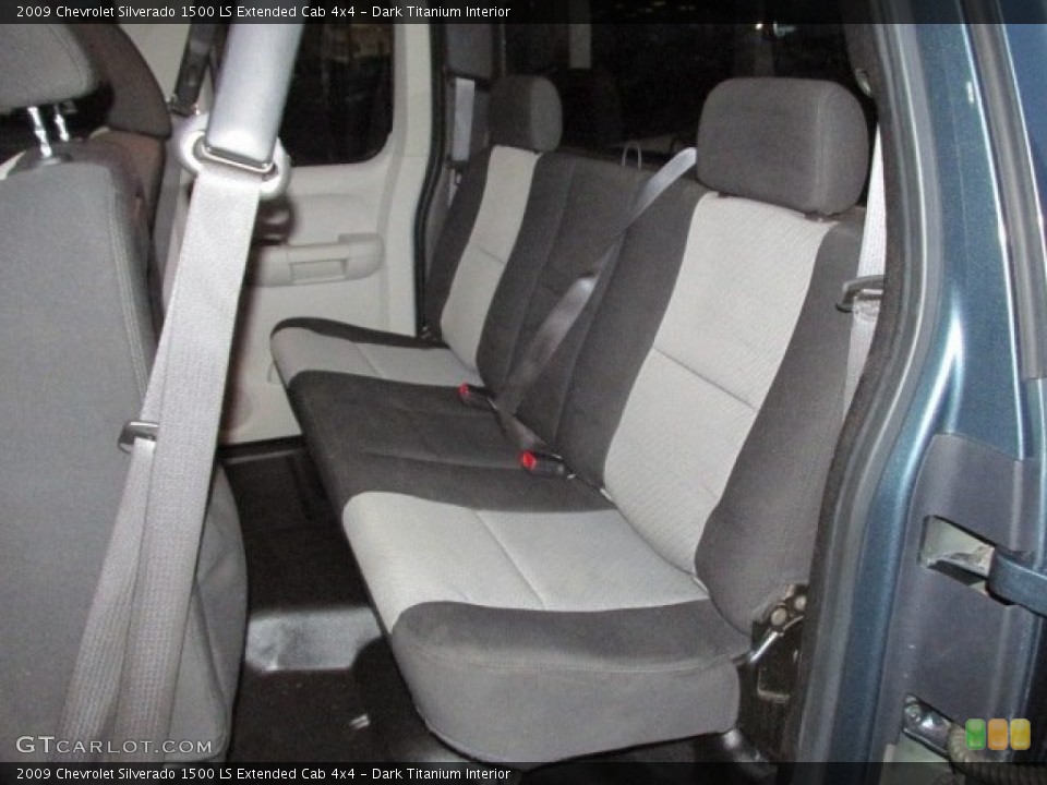 Dark Titanium Interior Rear Seat for the 2009 Chevrolet Silverado 1500 LS Extended Cab 4x4 #89559829