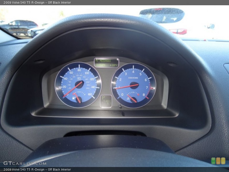 Off Black Interior Gauges for the 2009 Volvo S40 T5 R-Design #89561323