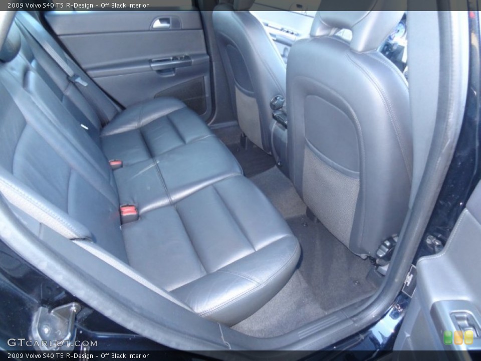 Off Black Interior Rear Seat for the 2009 Volvo S40 T5 R-Design #89561401