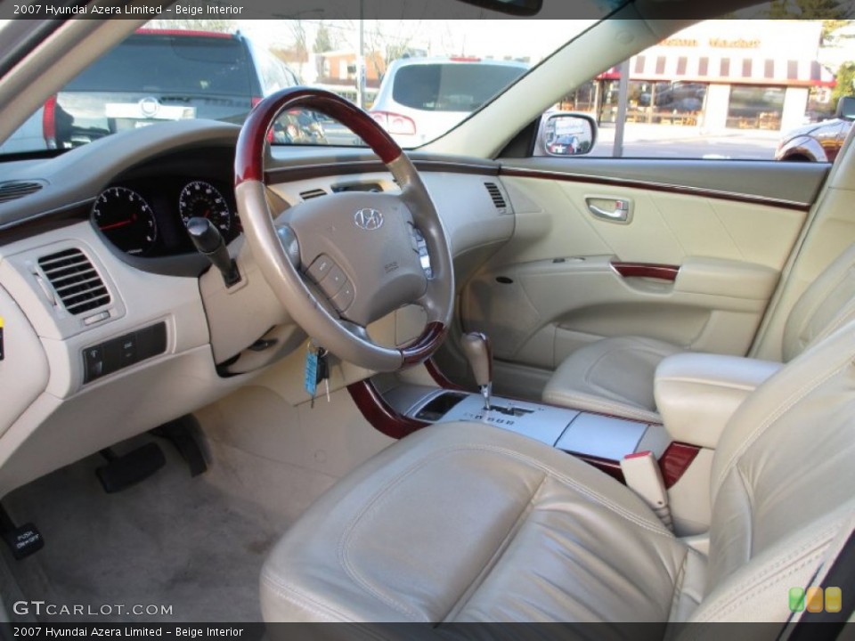 Beige 2007 Hyundai Azera Interiors