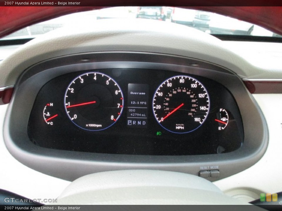 Beige Interior Gauges for the 2007 Hyundai Azera Limited #89562879