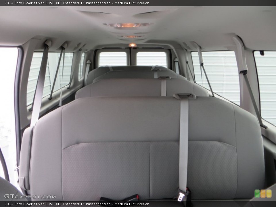 Medium Flint Interior Rear Seat for the 2014 Ford E-Series Van E350 XLT Extended 15 Passenger Van #89563699