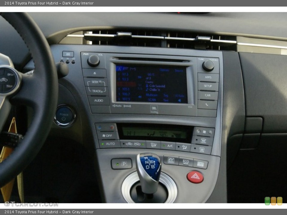 Dark Gray Interior Controls for the 2014 Toyota Prius Four Hybrid #89565121