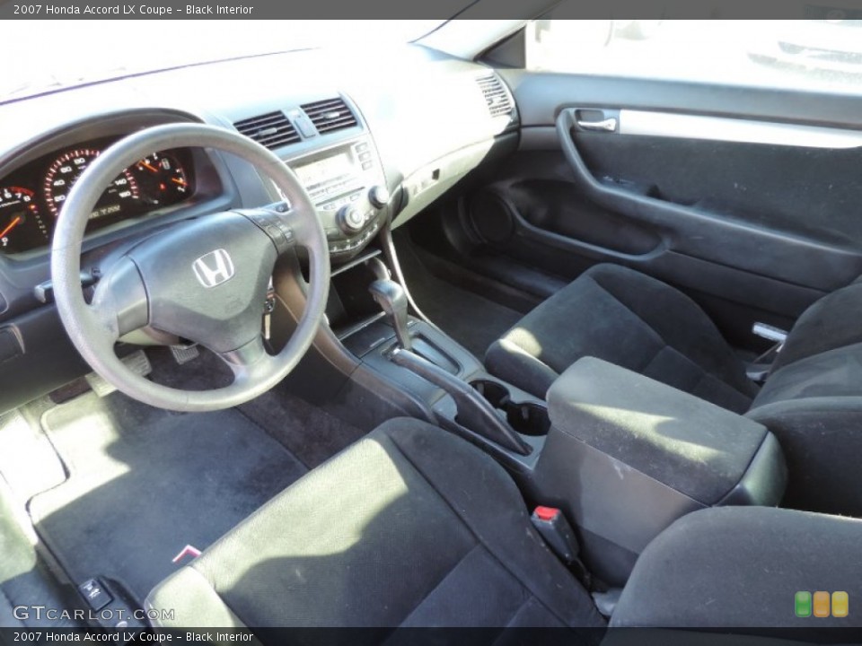 Black Interior Prime Interior for the 2007 Honda Accord LX Coupe #89565203