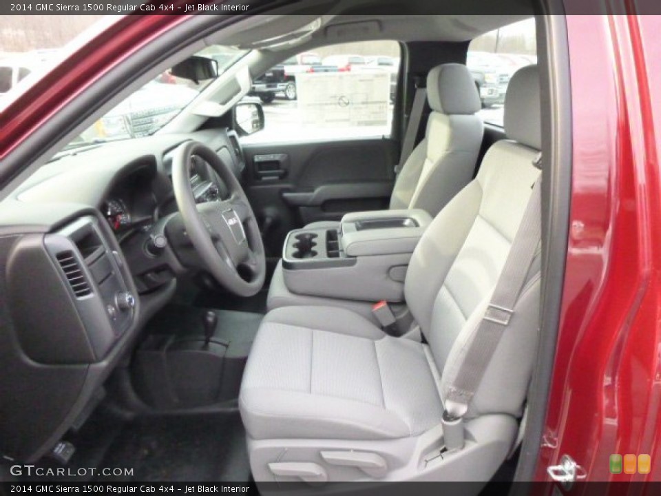Jet Black Interior Front Seat for the 2014 GMC Sierra 1500 Regular Cab 4x4 #89568669