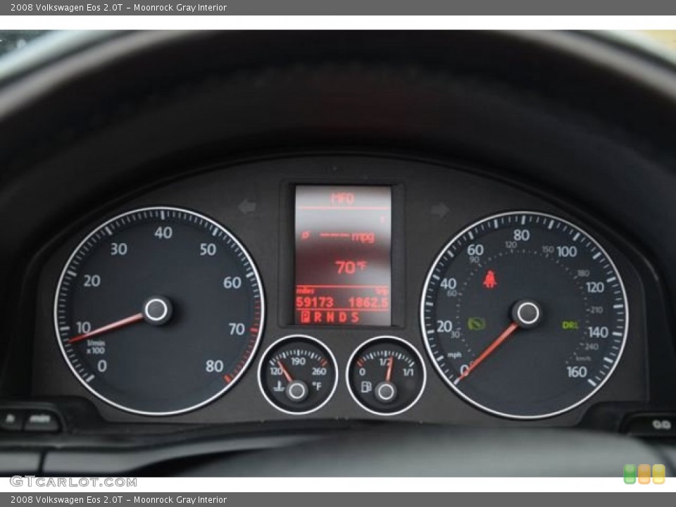 Moonrock Gray Interior Gauges for the 2008 Volkswagen Eos 2.0T #89571884