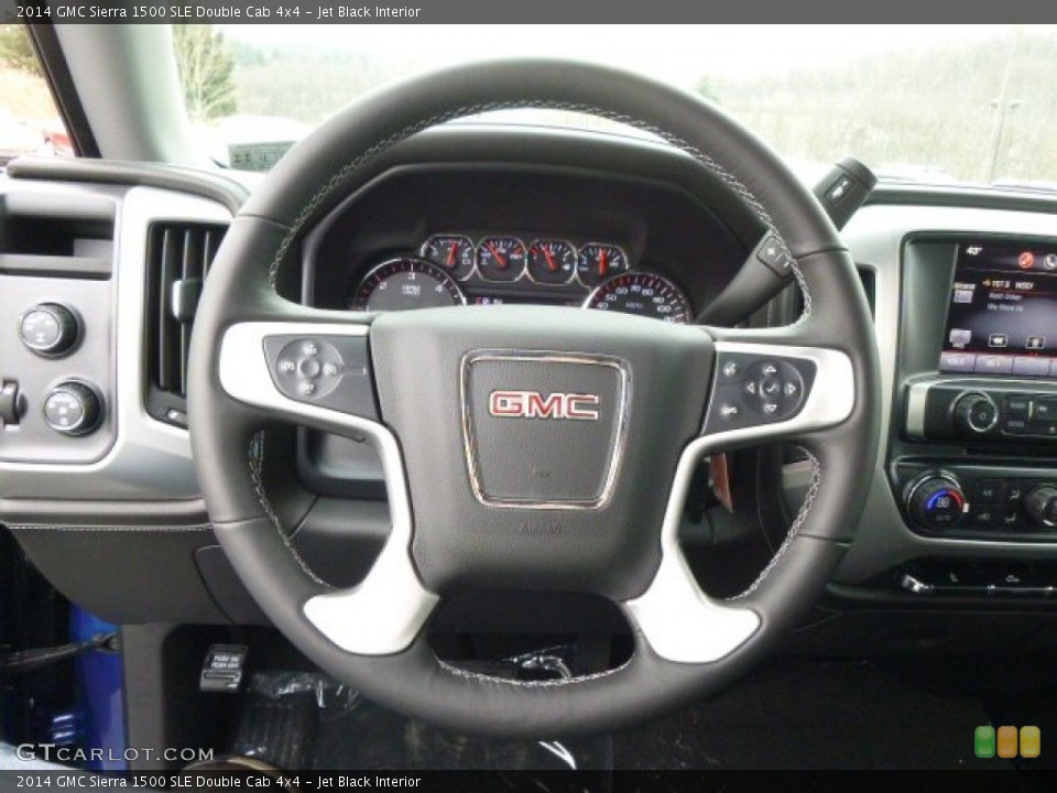 Jet Black Interior Steering Wheel for the 2014 GMC Sierra 1500 SLE Double Cab 4x4 #89572439