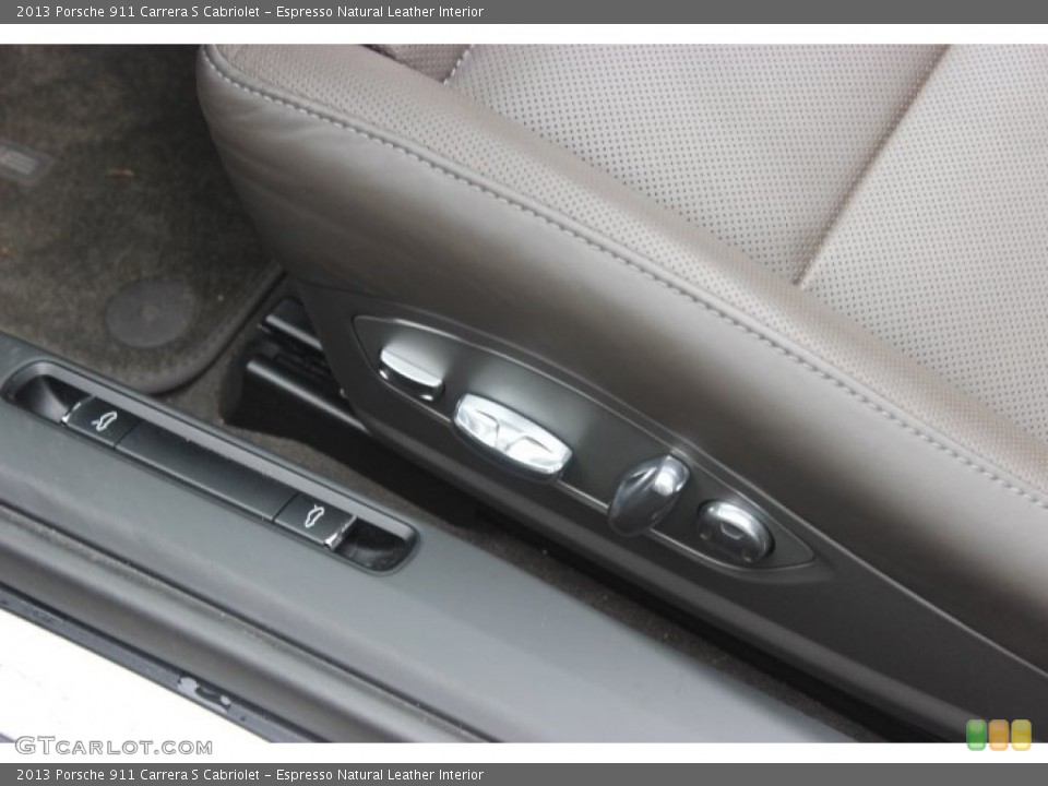 Espresso Natural Leather Interior Controls for the 2013 Porsche 911 Carrera S Cabriolet #89574509