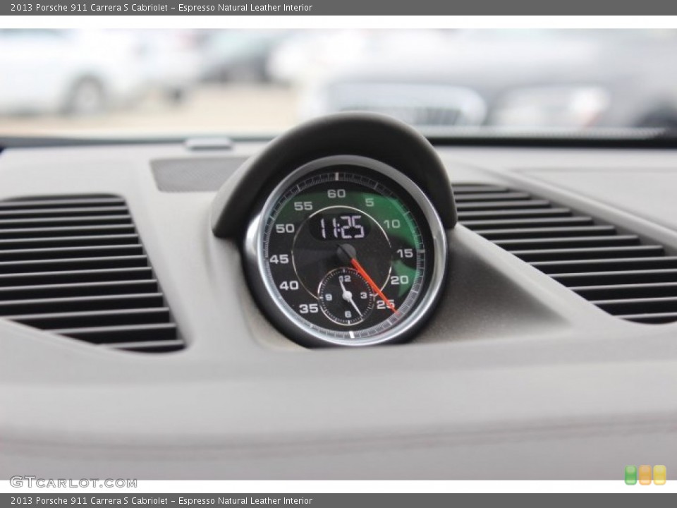 Espresso Natural Leather Interior Gauges for the 2013 Porsche 911 Carrera S Cabriolet #89574587