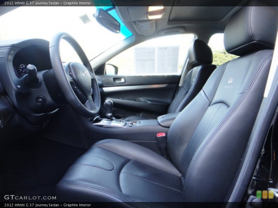Graphite Interior Front Seat for the 2012 Infiniti G 37 Journey Sedan #89575898