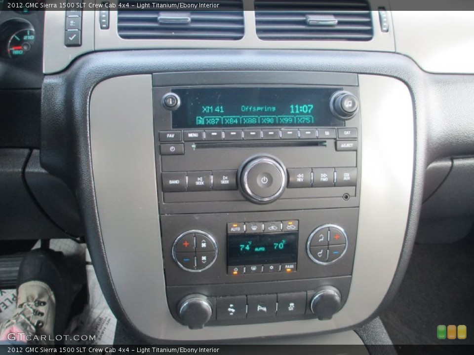 Light Titanium/Ebony Interior Controls for the 2012 GMC Sierra 1500 SLT Crew Cab 4x4 #89579786