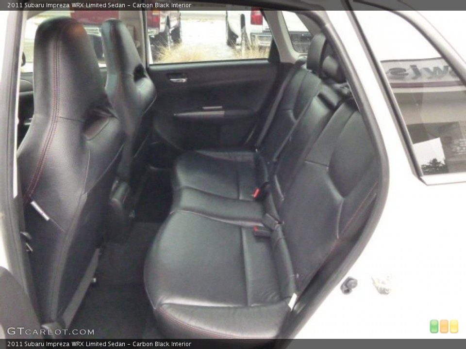 Carbon Black Interior Rear Seat for the 2011 Subaru Impreza WRX Limited Sedan #89580623