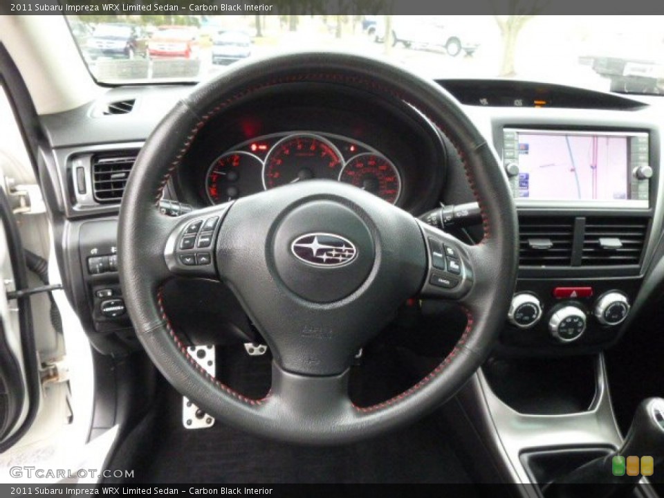 Carbon Black Interior Steering Wheel for the 2011 Subaru Impreza WRX Limited Sedan #89580738
