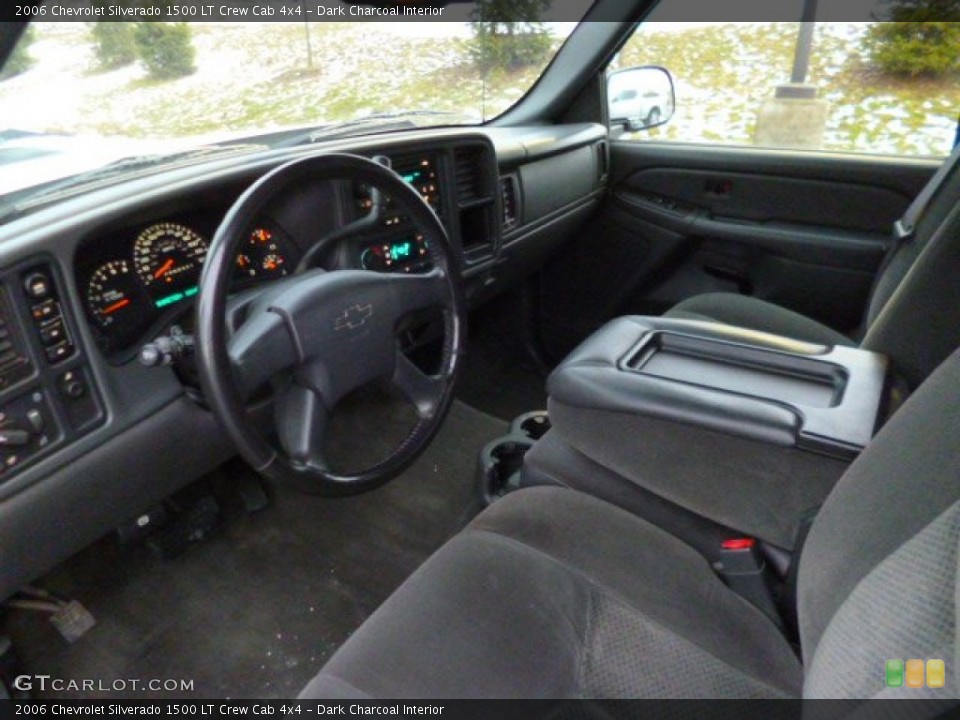 Dark Charcoal Interior Prime Interior for the 2006 Chevrolet Silverado 1500 LT Crew Cab 4x4 #89582582