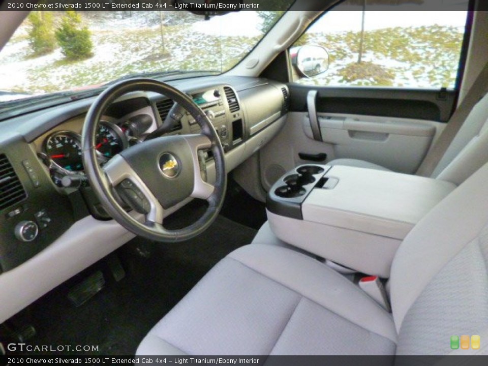 Light Titanium/Ebony Interior Prime Interior for the 2010 Chevrolet Silverado 1500 LT Extended Cab 4x4 #89582960