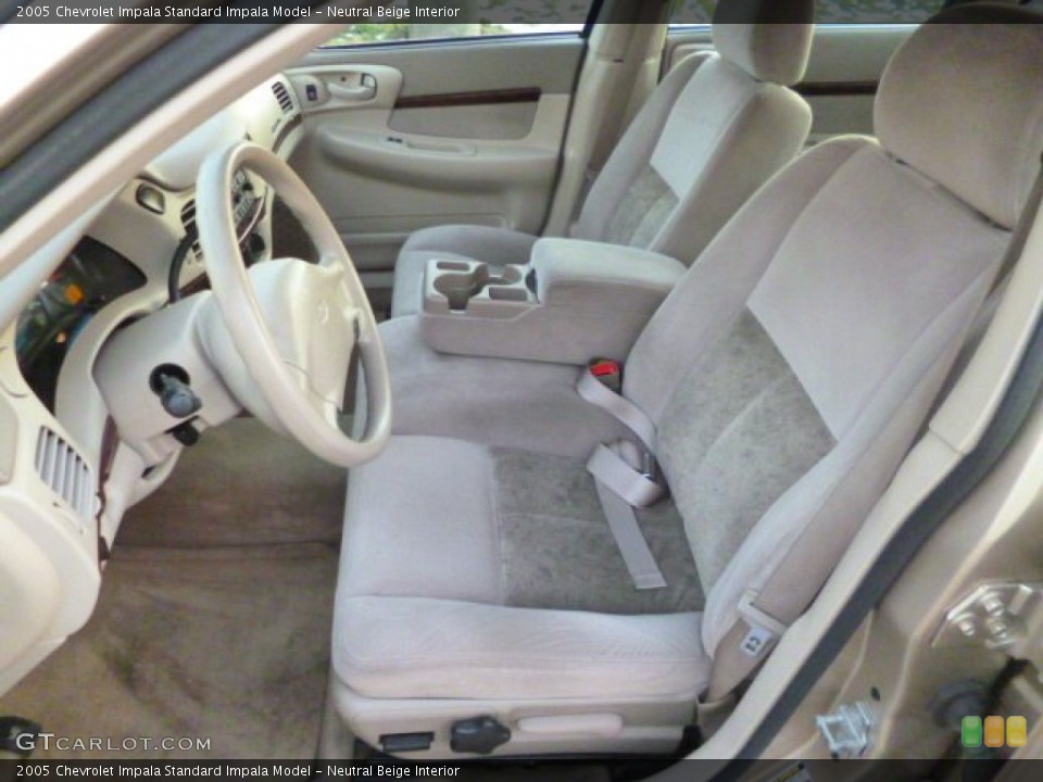 Neutral Beige Interior Front Seat for the 2005 Chevrolet Impala  #89583338