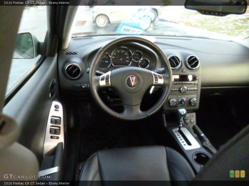 Ebony Interior Dashboard for the 2010 Pontiac G6 GT Sedan #89583736