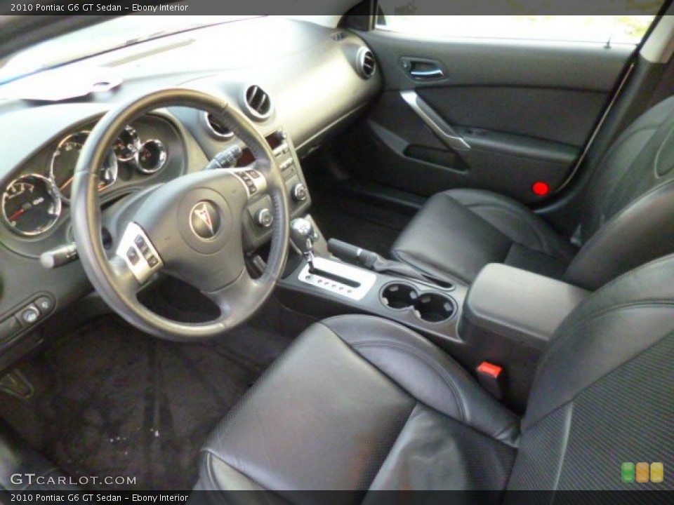Ebony 2010 Pontiac G6 Interiors