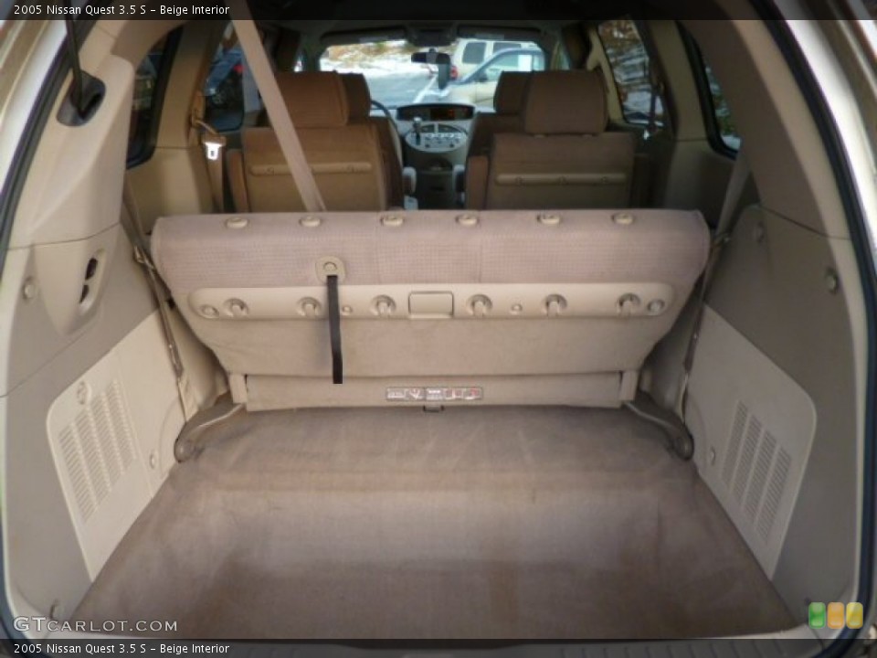 Beige Interior Trunk for the 2005 Nissan Quest 3.5 S #89584439