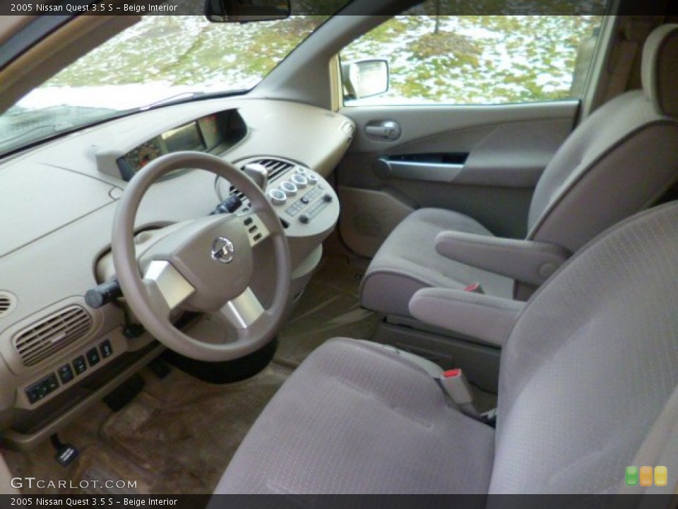 Beige Interior Prime Interior for the 2005 Nissan Quest 3.5 S #89584538