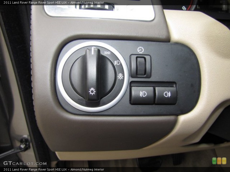 Almond/Nutmeg Interior Controls for the 2011 Land Rover Range Rover Sport HSE LUX #89584673