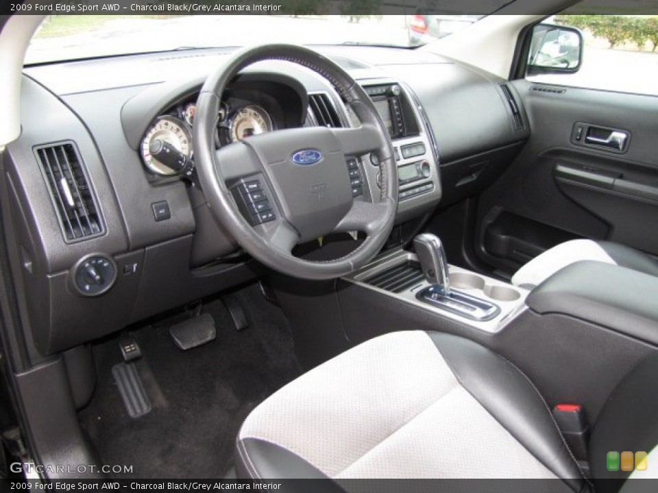 Charcoal Black/Grey Alcantara 2009 Ford Edge Interiors