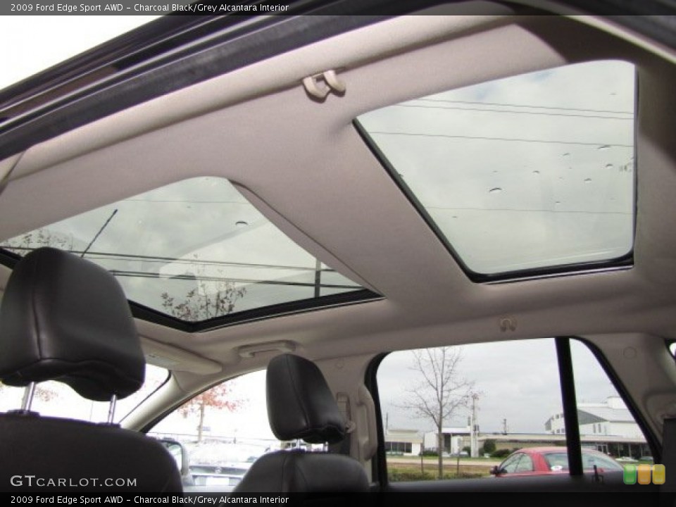 Charcoal Black/Grey Alcantara Interior Sunroof for the 2009 Ford Edge Sport AWD #89585159
