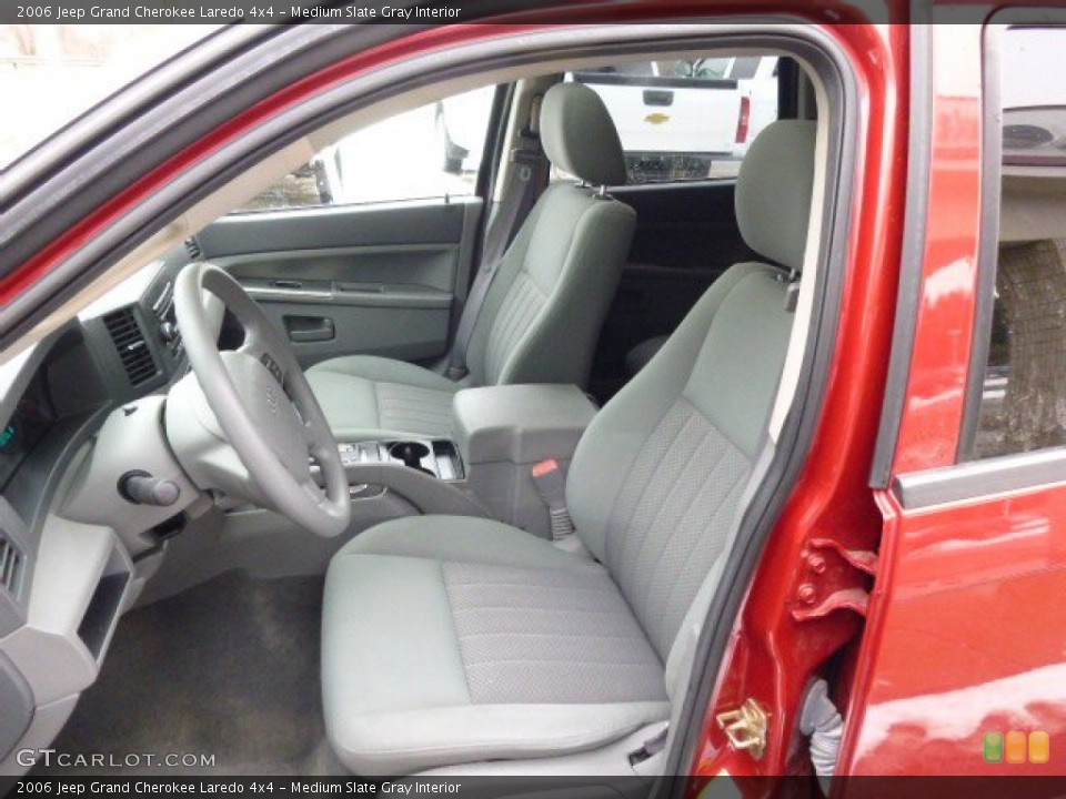Medium Slate Gray Interior Front Seat for the 2006 Jeep Grand Cherokee Laredo 4x4 #89585273