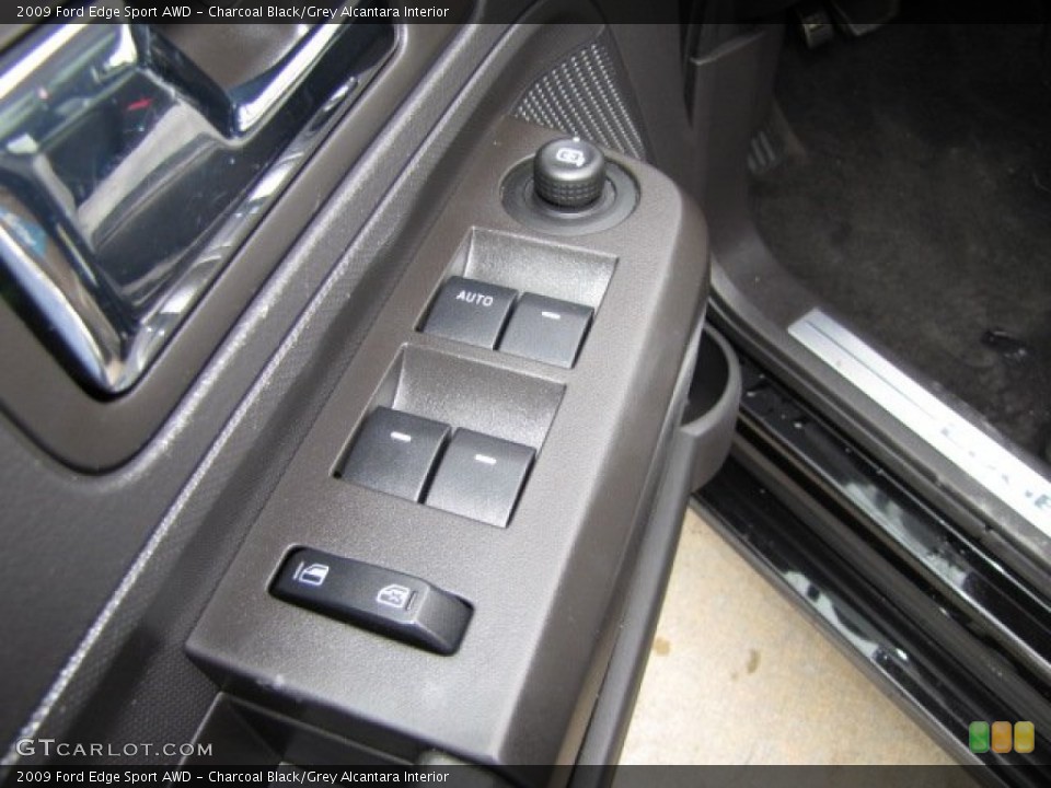 Charcoal Black/Grey Alcantara Interior Door Panel for the 2009 Ford Edge Sport AWD #89585396
