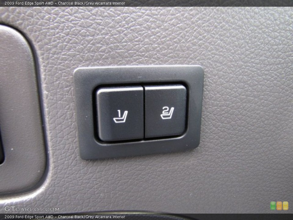 Charcoal Black/Grey Alcantara Interior Controls for the 2009 Ford Edge Sport AWD #89585441