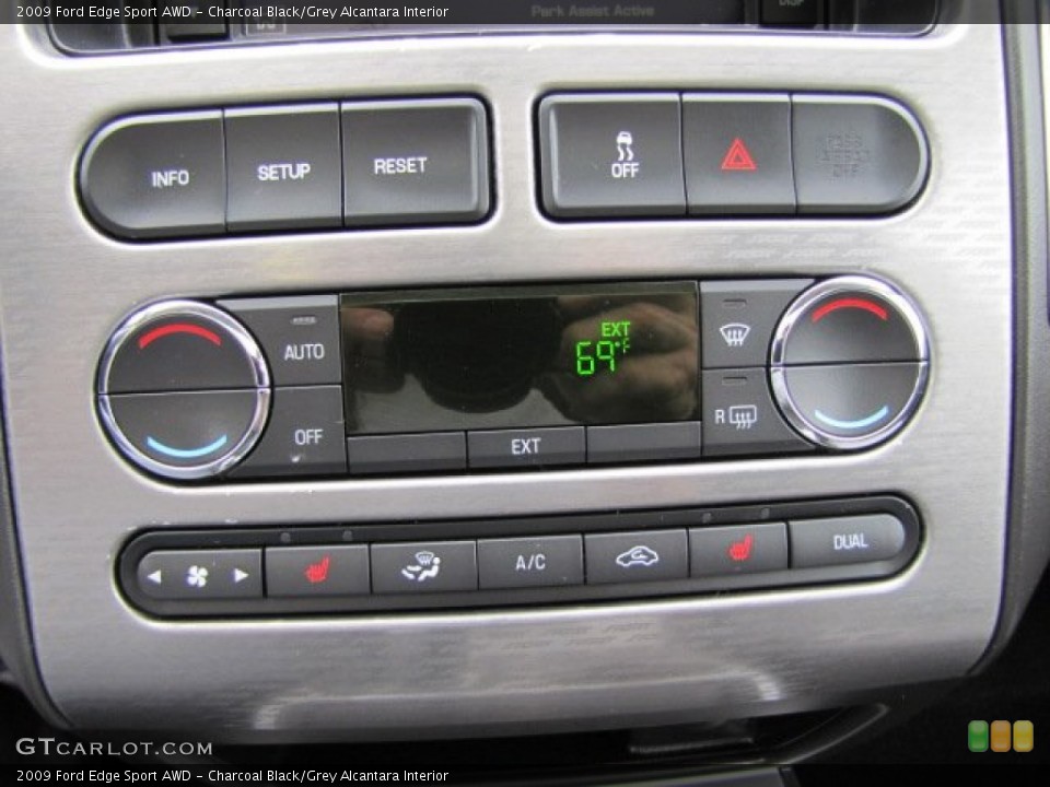 Charcoal Black/Grey Alcantara Interior Controls for the 2009 Ford Edge Sport AWD #89585495