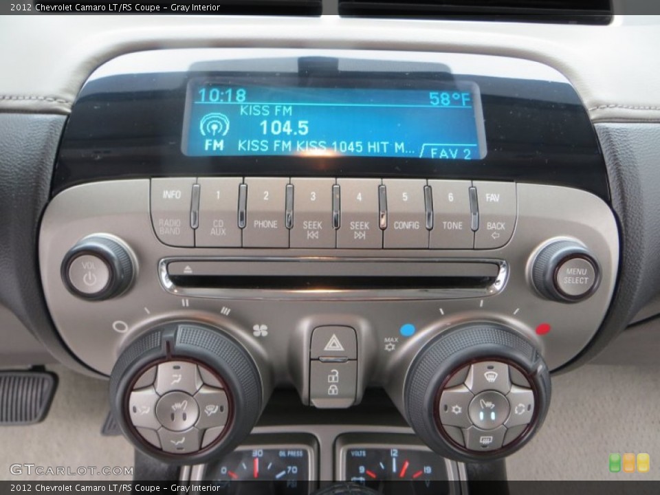 Gray Interior Controls for the 2012 Chevrolet Camaro LT/RS Coupe #89586562