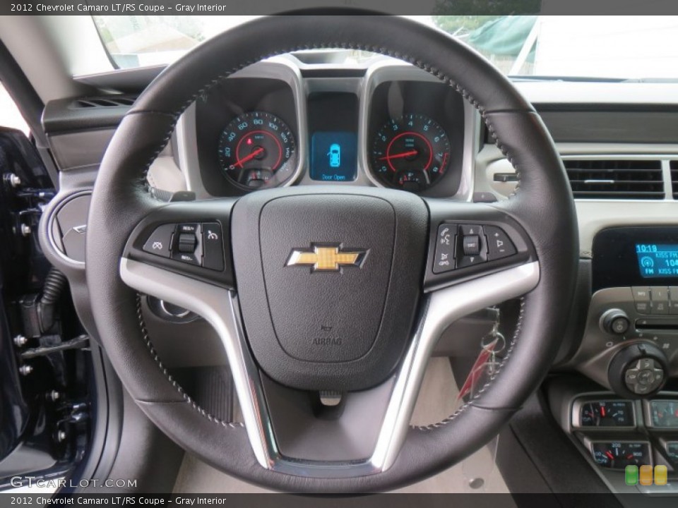 Gray Interior Steering Wheel for the 2012 Chevrolet Camaro LT/RS Coupe #89586608