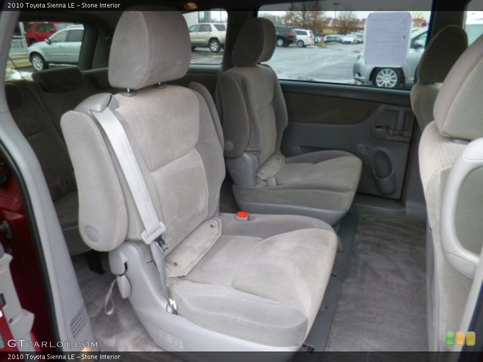 Stone Interior Rear Seat for the 2010 Toyota Sienna LE #89587580