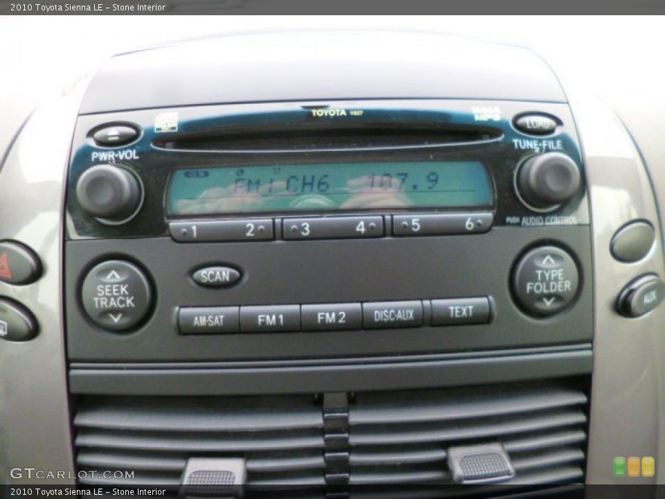 Stone Interior Audio System for the 2010 Toyota Sienna LE #89587742