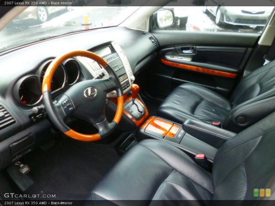 Black Interior Prime Interior for the 2007 Lexus RX 350 AWD #89588492