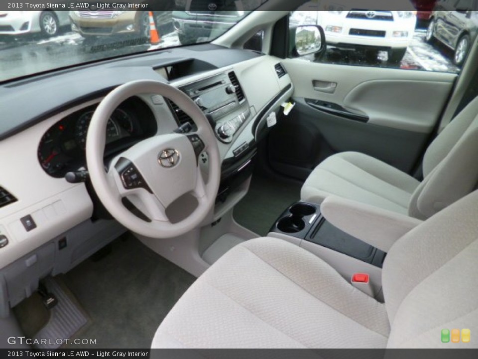 Light Gray 2013 Toyota Sienna Interiors