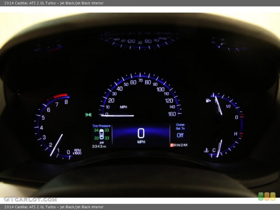 Jet Black/Jet Black Interior Gauges for the 2014 Cadillac ATS 2.0L Turbo #89595491
