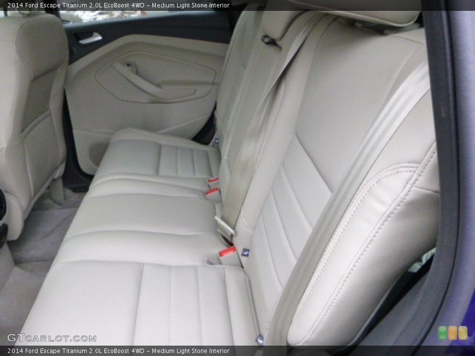 Medium Light Stone Interior Rear Seat for the 2014 Ford Escape Titanium 2.0L EcoBoost 4WD #89595875