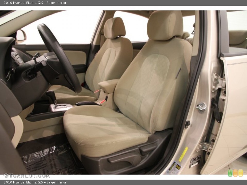 Beige Interior Front Seat for the 2010 Hyundai Elantra GLS #89604401