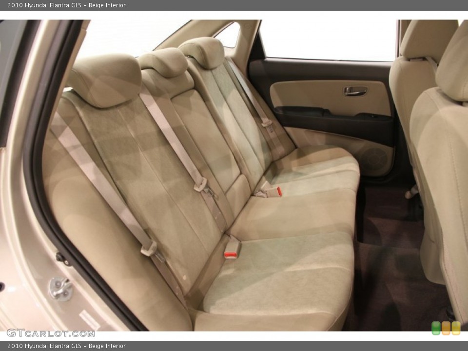 Beige Interior Rear Seat for the 2010 Hyundai Elantra GLS #89604499