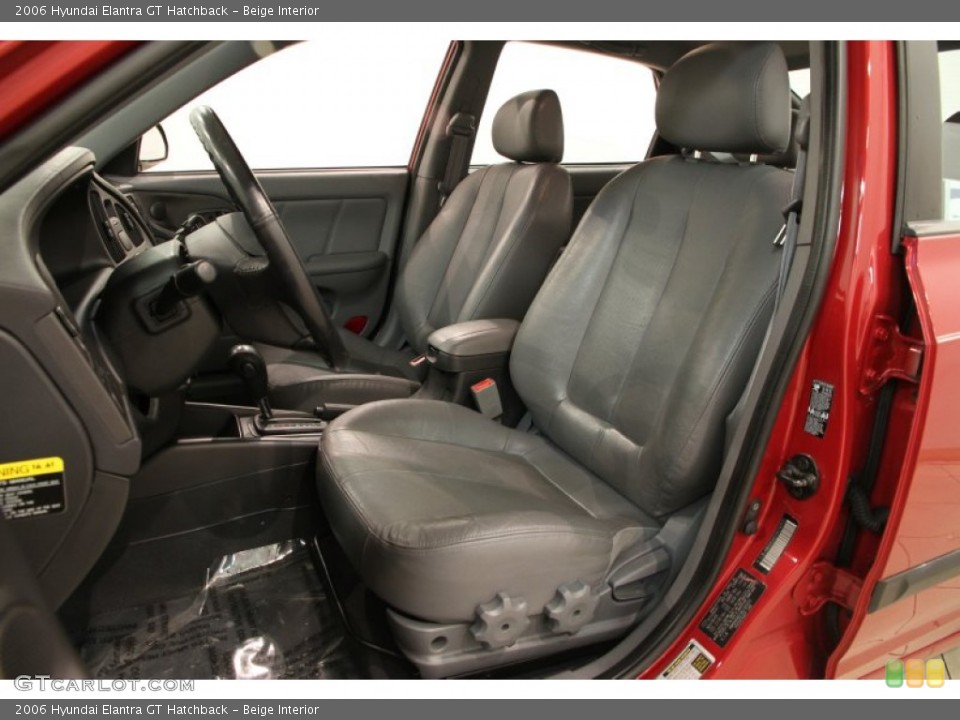 Beige Interior Front Seat for the 2006 Hyundai Elantra GT Hatchback #89604749