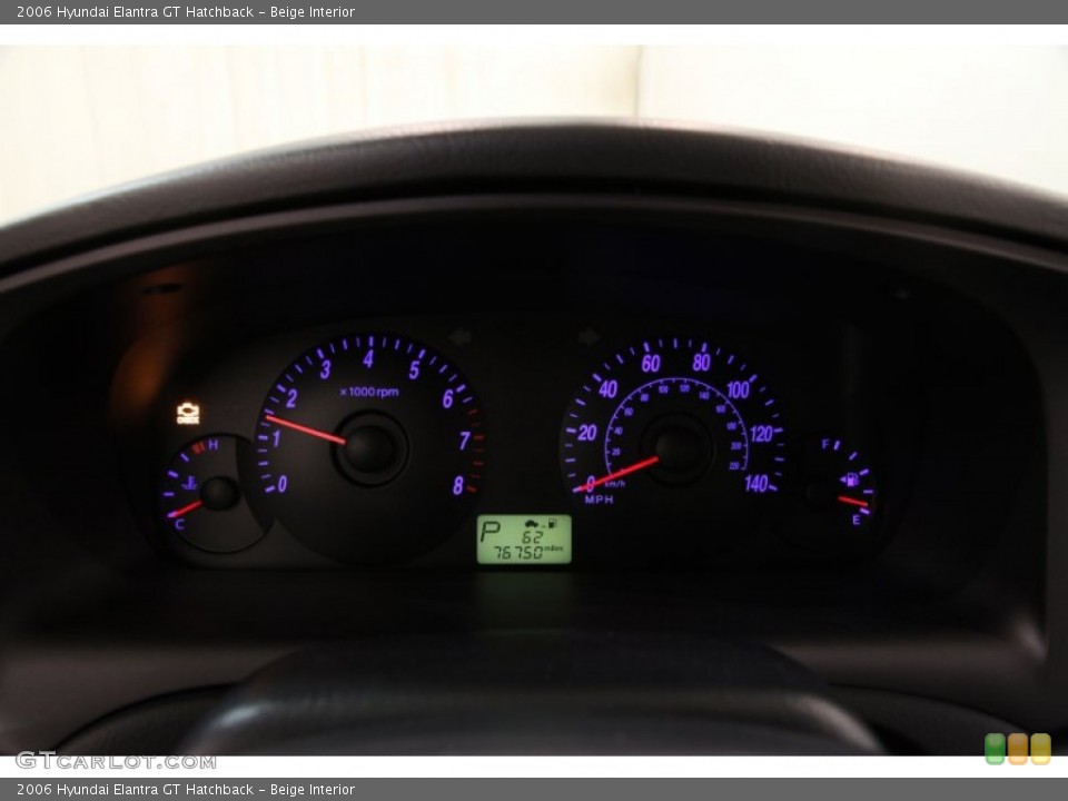 Beige Interior Gauges for the 2006 Hyundai Elantra GT Hatchback #89604764