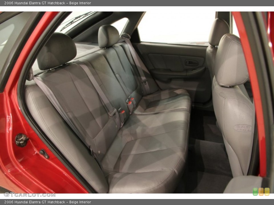 Beige Interior Rear Seat for the 2006 Hyundai Elantra GT Hatchback #89604806