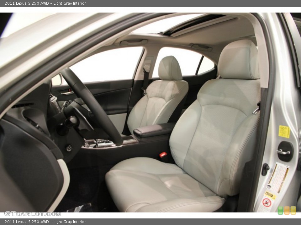 Light Gray Interior Front Seat for the 2011 Lexus IS 250 AWD #89605199